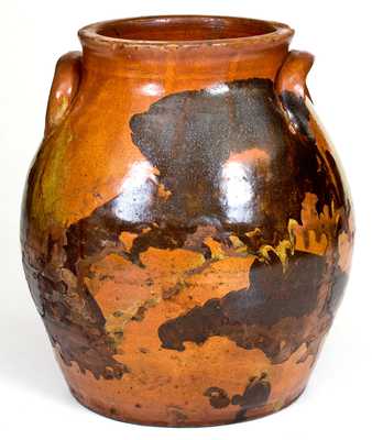 Attrib. Nathaniel Rochester, West Bloomfield, NY Redware Jar