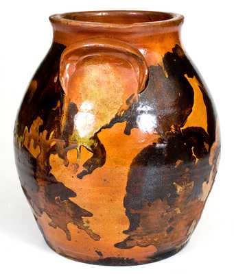 Attrib. Nathaniel Rochester, West Bloomfield, NY Redware Jar