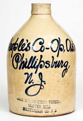 Rare Phillipsburg, NJ Case's Apple Cider Vinegar Script Jug
