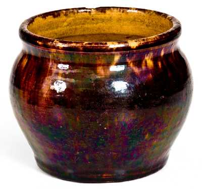 Rare JOHN BELL / WAYNESBORO, PA Redware Sugar Bowl