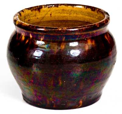 Rare JOHN BELL / WAYNESBORO, PA Redware Sugar Bowl