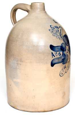 Important O.H. Smith (Flemington, NJ) 1889 Jug Commemorating Opening of the Pottery