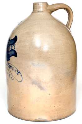 Important O.H. Smith (Flemington, NJ) 1889 Jug Commemorating Opening of the Pottery