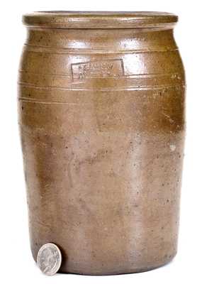 Rare J. P. PARKER / JANE LEW, W. VA Stoneware Jar
