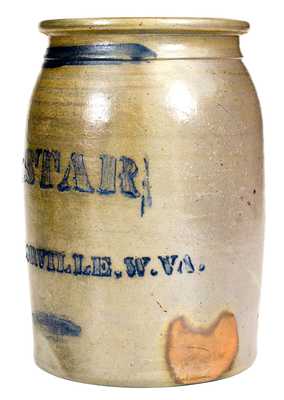 Very Rare Nestorville, West Virginia Stoneware Jar