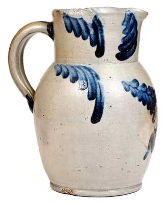 1 Gal. Stoneware Pitcher with Floral Decoration, Baltimore, MD, circa 1860
