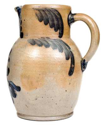 1 Gal. Stoneware Pitcher with Floral Decoration, Baltimore, MD, circa 1860