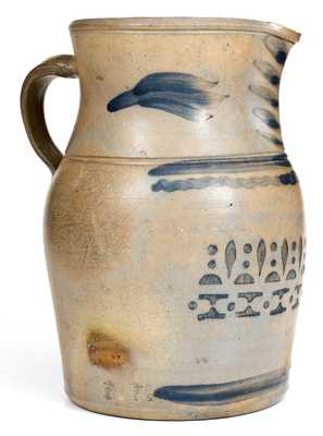 Fine att. A.P. Donaghho (Parkersburg, WV) Stoneware Pitcher