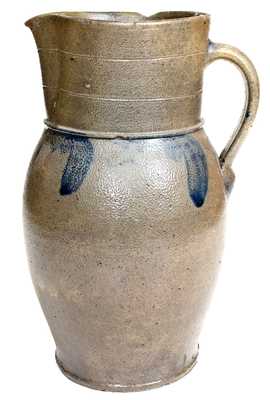 J. M. HICKERSON / STRASBURG, VA Stoneware Pitcher with Cobalt Decoration