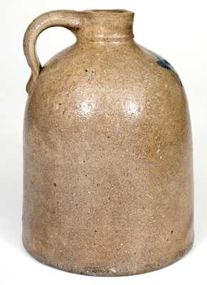 Rare M. FOUNTAIN Stoneware Jug by Martin Fountain, Zanesville, Ohio, circa 1880