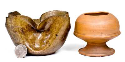 Lot of Two: George Ohr (Biloxi, Mississippi) Pottery