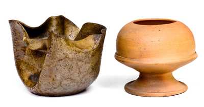 Lot of Two: George Ohr (Biloxi, Mississippi) Pottery