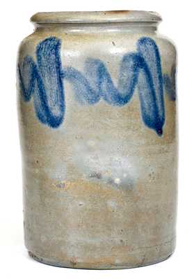 1/2 Gal. Stoneware Jar att. Henry Glazier, Huntingdon, PA