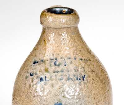 Rare Small-Sized Stoneware Jug with ALBION, NY Advertising
