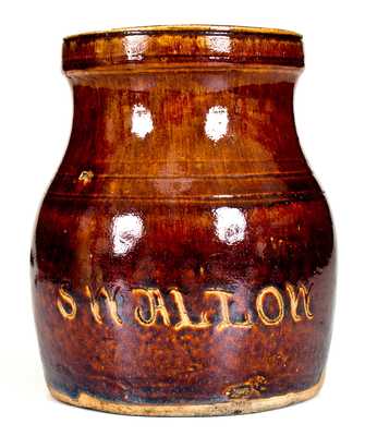 Unusual Stoneware Growler Inscribed