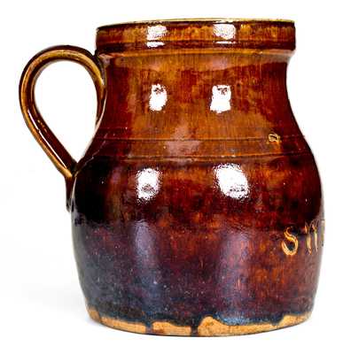 Unusual Stoneware Growler Inscribed 