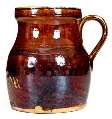 Unusual Stoneware Growler Inscribed