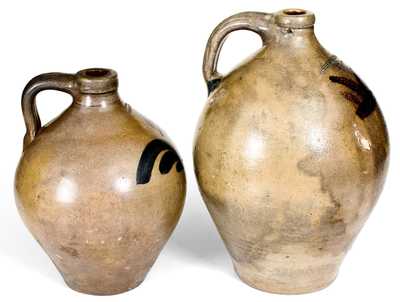Lot of Two: Rare N. CLARK & CO. / ROCHESTER Jug and I. SEYMOUR / TROY Jug