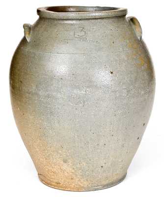 Very Rare WHEELING POTTERY (Wheeling, Virginia / WV) Stoneware Jar, c1830