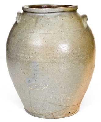 Very Rare WHEELING POTTERY (Wheeling, Virginia / WV) Stoneware Jar, c1830
