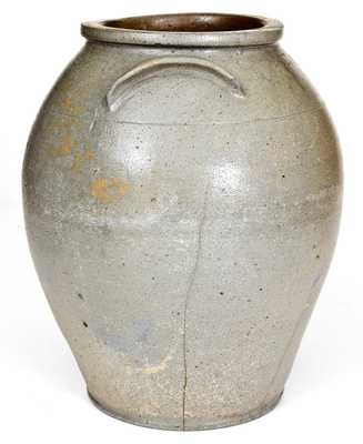 Very Rare WHEELING POTTERY (Wheeling, Virginia / WV) Stoneware Jar, c1830