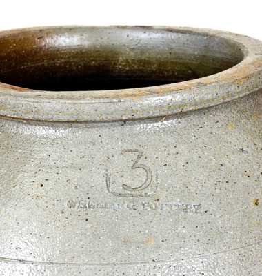Very Rare WHEELING POTTERY (Wheeling, Virginia / WV) Stoneware Jar, c1830