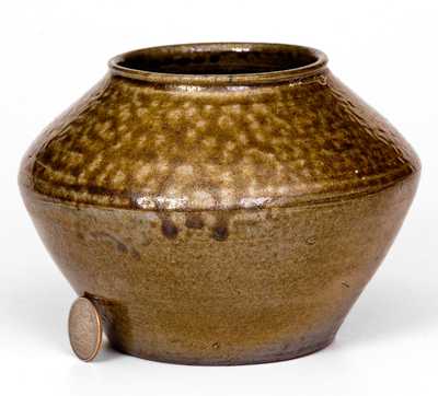 Salt-Glazed Jamestown Pottery Vase by Paul Grisenauer, Jamestown, VA, 1933
