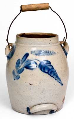 One-Gallon SIPE, NICHOLS & CO. / Williamsport, Pa. Stoneware Batter Pail