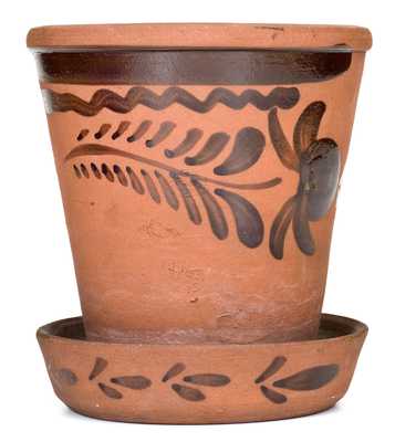 New Geneva or Greensboro, PA Tanware Flowerpot