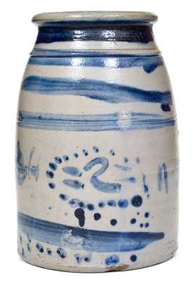 Unusual Western PA Stoneware Canning Jar, probably Joseph G. Shibler