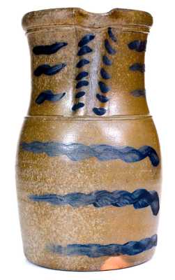 Palatine, West Virginia Striped Stoneware Pitcher