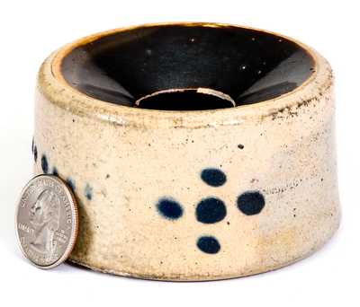 Fine Miniature Stoneware Spittoon, Ohio or northeastern U.S., circa 1880