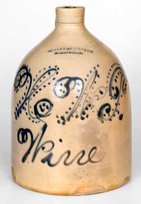 Unusual Keene, New Hampshire Stoneware Wine Jug