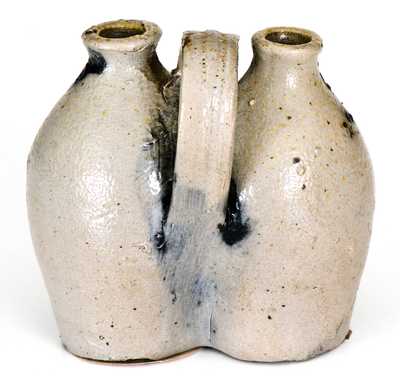 Very Rare Miniature New Haven, CT Stoneware Gemel