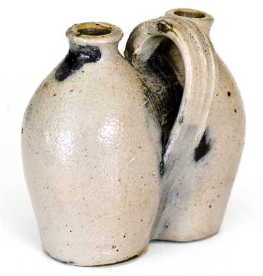 Very Rare Miniature New Haven, CT Stoneware Gemel