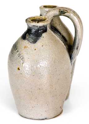 Very Rare Miniature New Haven, CT Stoneware Gemel