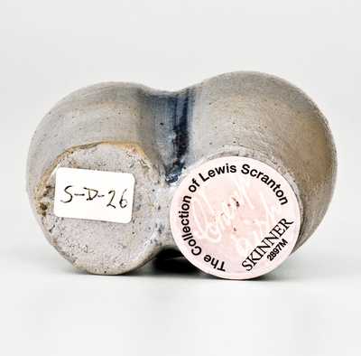 Very Rare Miniature New Haven, CT Stoneware Gemel