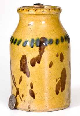 Redware Lidded Jar attrib. William Eby, Conestoga, Ontario, Canada