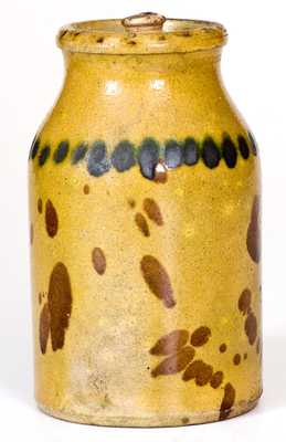 Redware Lidded Jar attrib. William Eby, Conestoga, Ontario, Canada