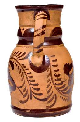 Fine Tanware Pitcher, New Geneva or Greensboro, PA origin, circa 1885
