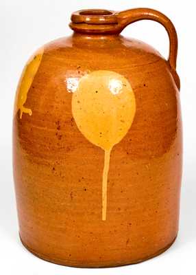 Fine Two-Gallon Galena, Illinois, Redware Jug