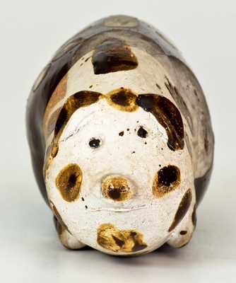 Rare Pig Flask attrib. E.B. Hissong, Cassville (Huntingdon County) PA