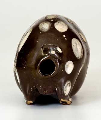 Rare Pig Flask attrib. E.B. Hissong, Cassville (Huntingdon County) PA