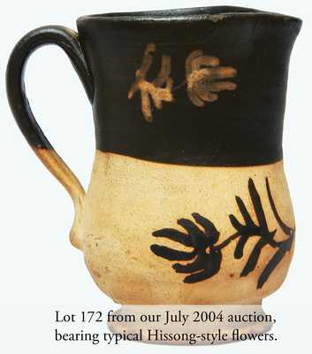 Rare Pig Flask attrib. E.B. Hissong, Cassville (Huntingdon County) PA