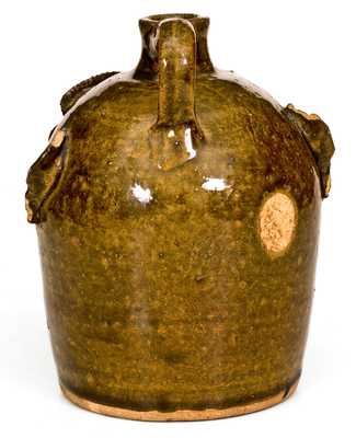 Rare O. Henry Pottery Face Jug, Evan Javan Brown, Sr., Valdese, NC, c1937-51