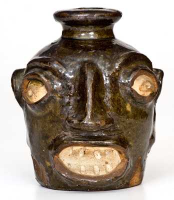 Miles Mill, Edgefield District, SC, Face Jug, c1865-75