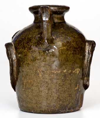 Rare Miles Mill, Edgefield District, SC Stoneware Face Jug, circa 1865-1875