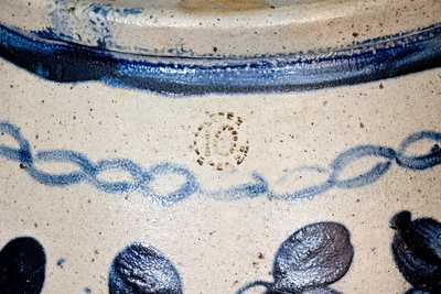 Monumental Baltimore Stoneware Jar w/ Wheelbarrow, Clover and Chainlink Designs