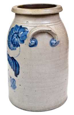 Rare MORGANTOWN Stoneware Jar, Thompson Pottery, West Virginia, c1860