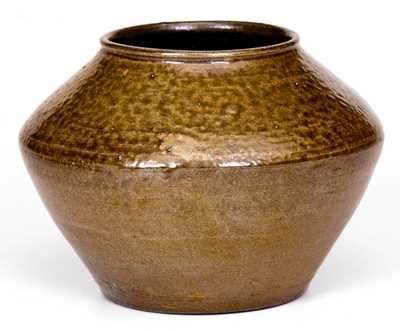 Salt-Glazed Jamestown Pottery Vase by Paul Grisenauer, Jamestown, VA, 1933
